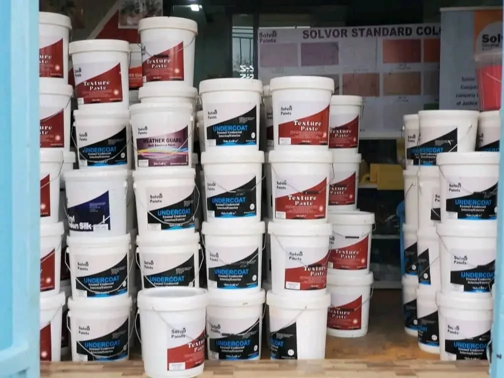 Solvor Paints full product range on display